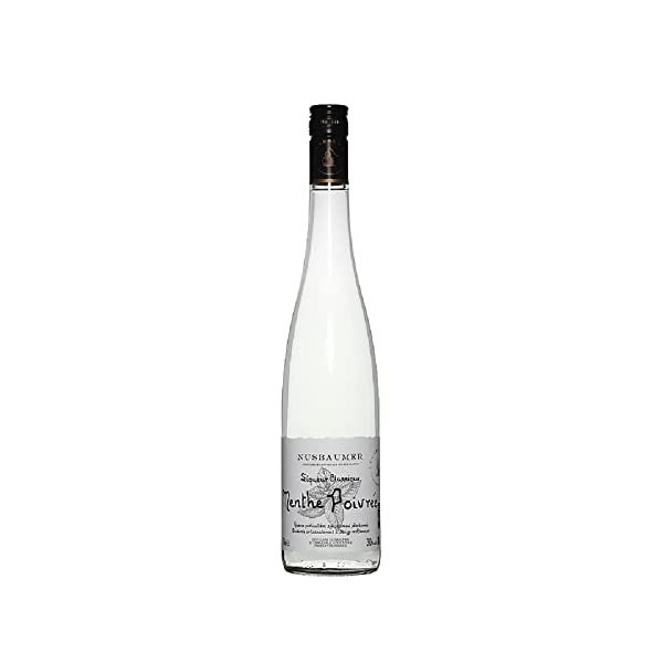 NUSBAUMER Liqueur de Menthe Poivrée - Liqueur herbales - 30% Alcool - Origine : France, Alsace - Bouteille 70 cl