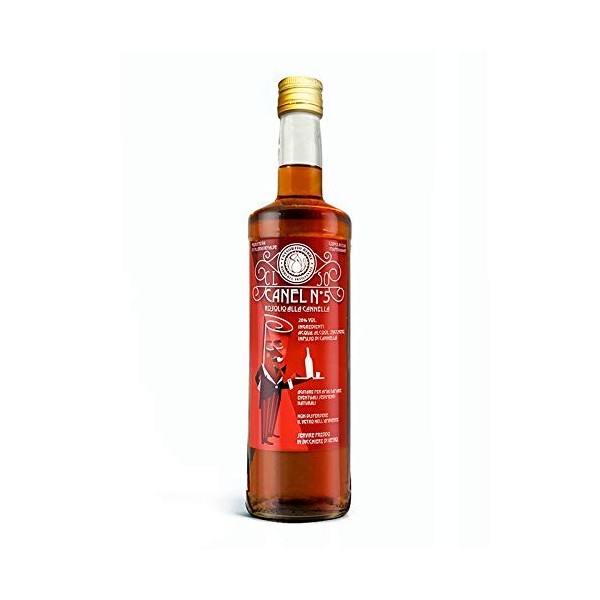 Cinnamon Italian Rosolio Liqueur - Canel N5-50 Cl Bottle Booze - 28% Vol
