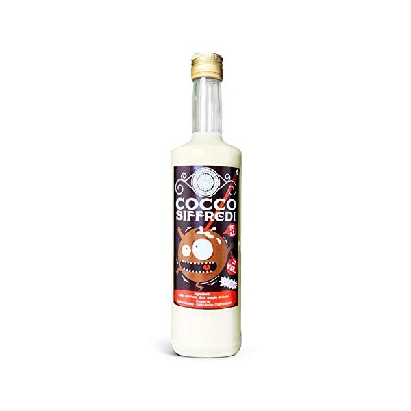 Coconut Liqueur Cocco Siffredi - Made in Italy - 70 Cl Bootle Booze - 21% Vol