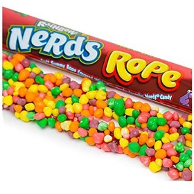 Rainbow Nerds Rope - Bâtonnet Recouvert de Nerds - Arc en Ciel - 26 g