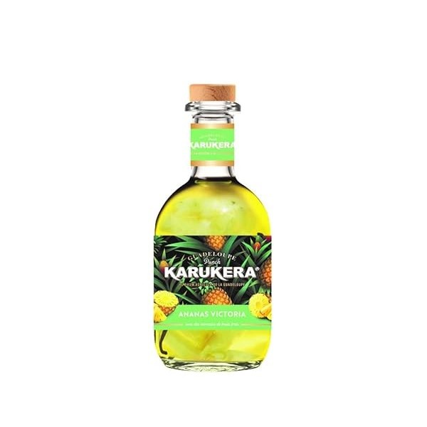 KARUKERA - Punch Ananas Victoria - Liqueur de Rhum - 18% Alcool - Origine : France/Guadeloupe - Bouteille 70 cl