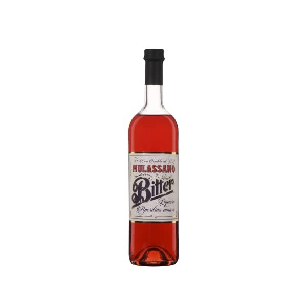MULASSANO - Bitter - 25% Alcool - Origine: Italie/Piémont - Bouteille de 70 cl