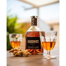 HEDONIST Liqueur de Cognac et Gingembre - Cognac et liqueur de gingembre infusé - 70CL, 29%