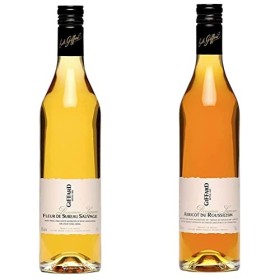 Giffard - Fleur de Sureau Sauvage - Liqueur De Sureau - Recette Française - Elégante et Puissante - 70 cl & Liqueur Abricot d