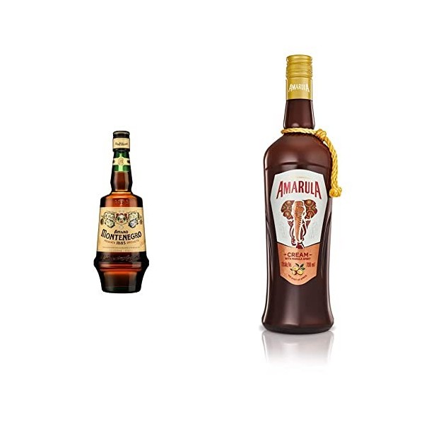 Amaro Montenegro – Légendaire liqueur italienne depuis 1885. Goût équilibré à base de 40 herbes aromatiques. Bouteille de 70 