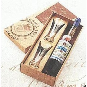 coffret pastis 70cl et ses 2 verres louis roque