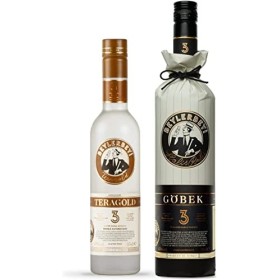Beylerbeyi - Lot Raki Göbek 70cl + Teragold 35cl | Eau de Vie Turque Aromatisée à lAnis - 100% Raisins Frais - Sans Sucres A