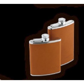 liqueur belle de prune presentee en flasque metal et cuir 12,5cl louis roque