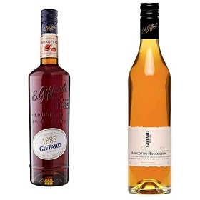 Giffard - Liqueur Amaretto - Liqueur Saveur Amande - Recette Française - Subtile et Gourmande - 70 cl & Liqueur Abricot du Ro
