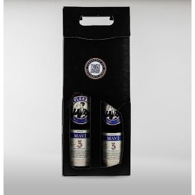 Beylerbeyi - Coffret Raki Mavi 100cl + 70cl | Eau de Vie Turque Aromatisée à lAnis - 100% Raisins Frais - Sans Sucres Ajouté