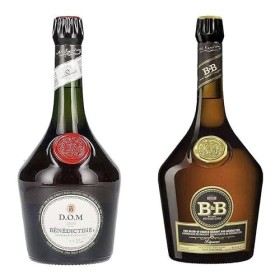 Duo de bénédictine - 1 bouteile de classic 75cl + 1 prémix de B&B 1L - Produits-Normandie