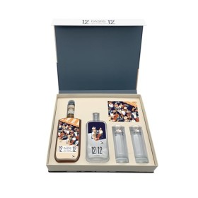 Pastis 12/12 Coffret Terrasse + Carafe et 2 verres 45° 70cl