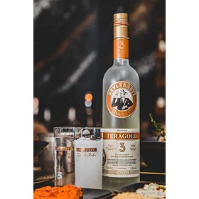 Beylerbeyi - Coffret Raki Teragold 100cl + 70cl | Eau de Vie Turque Aromatisée à lAnis - 100% Raisins Frais - Sans Sucres Aj