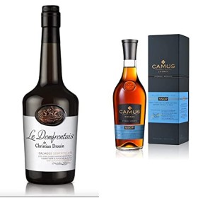 CHRISTIAN DROUIN - Le Calvados Sélection - 40% Alcool - Origine : France/Normandie - Bouteille 70 cl & CAMUS COGNAC VSOP - In