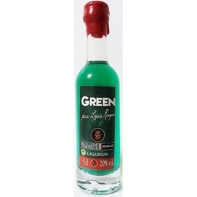 lot 24 mignonettes liqueur green 5cl louis roque
