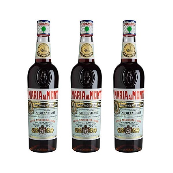 Caffo Amaro Santa Maria Al Monte Set of 3 Herbal Liqueur Liqueur Alcool 40% 3x700 ML