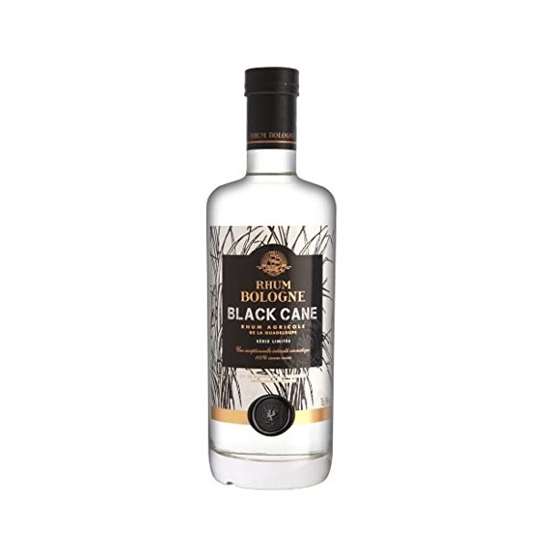 Rhum Bologne - Black Cane - Rhum Agricole Blanc de la Guadeloupe 100% Canne Noire 50% 1 x 0.7L 