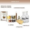 L&G® - Kit préparation et Infusion Rhum arrangé - Idees Cadeaux - Coffret Cadeau Rhum DIY dégustation Surprise - Noel, Saint 