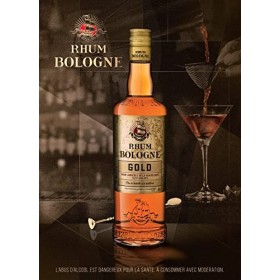 Rhum Bologne - Gold Rhum Agricole de la Guadeloupe - Elevé en fûts - 40% 1 x 0.7L 