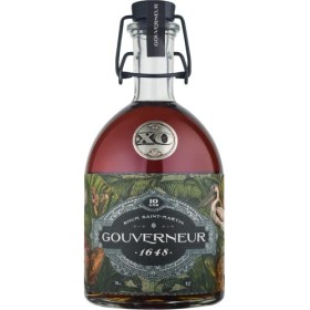 GOUVERNEUR 1648 - Rhum XO - Blend - Rhum Vieux Ambré 42° - Idéal pour les Cocktails - 1 bouteille - 70cl