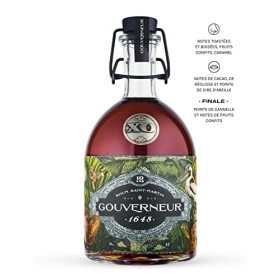 GOUVERNEUR 1648 - Rhum XO - Blend - Rhum Vieux Ambré 42° - Idéal pour les Cocktails - 1 bouteille - 70cl