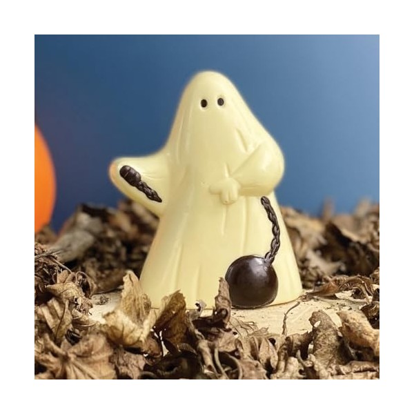 Fantome en chocolat fête Halloween chocolat blanc - Coffret CADEAU chocolat hallowwen