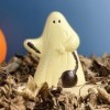 Fantome en chocolat fête Halloween chocolat blanc - Coffret CADEAU chocolat hallowwen