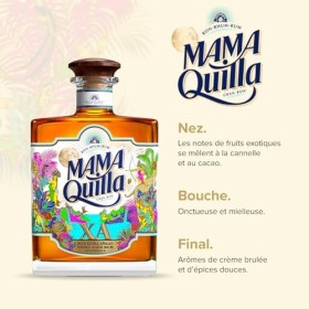 MAMA QUILLA - Rhum Vieux XA - Médaille d’or Rum & Cachaça Masters 2022 - 40 % Alcool - Origine : Guatemala - Bouteille de 70 