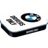 Nostalgic-Art 82110 – BMW – Drivers Only, boîte à pilules XL, boîte à bonbon, métal avec dragees de menthe poivrée