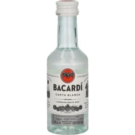 Bacardi Ron Carta Blanca Superior PET 40% Vol. 0,05l