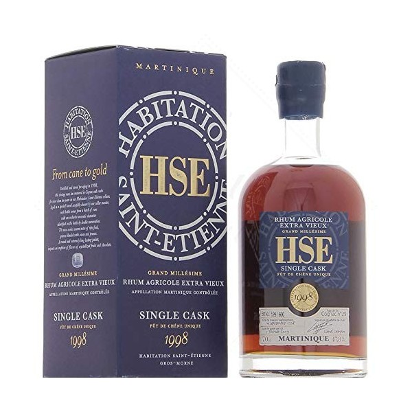 HSE single Cask 1998 version 70 cl 47,8°