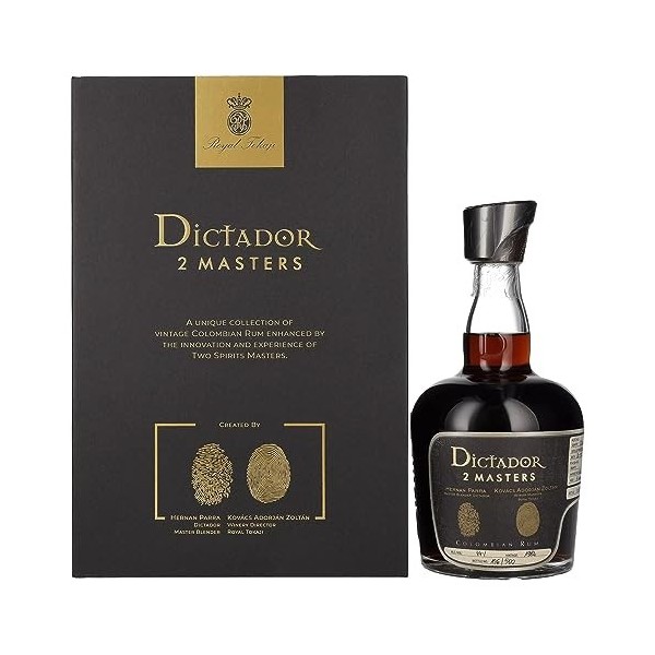 Dictador 2 MASTERS 1982 Royal Tokaji Colombian Rum - Rhum - Colombie - 44% Vol. 0,7l in Giftbox