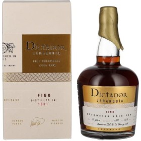 Dictador JERARQUÍA 39 Years Old FINO Rum 1981 42% Vol. 0,7l in Giftbox