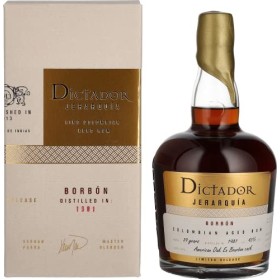 Dictador JERARQUÍA 39 Years Old BORBÓN Rum 1981 43% Vol. 0,7l in Giftbox