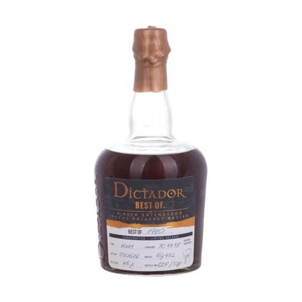 Dictador BEST OF Colombian Rum 030616/PC4458 Limited Release 45% Vol. 0,7l
