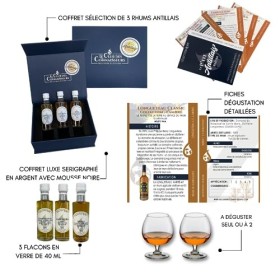 Le Ptit Antillais - Coffret Dégustation Rhum Des Antilles Françaises 3 x 40ml - Le Club Des Connaisseurs