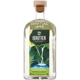 ISAUTIER Tropical Combava Menthe - Rhum arrangé - 30% Alcool - Origine : Réunion - Bouteille 70 cl