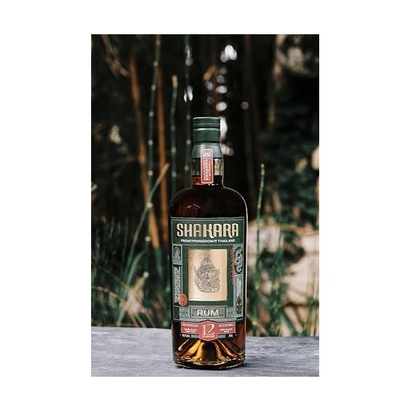 SHAKARA - 12 ans - Rhum - 45.7% Alcool - Origine : Thailande - Bouteille de 70 cl
