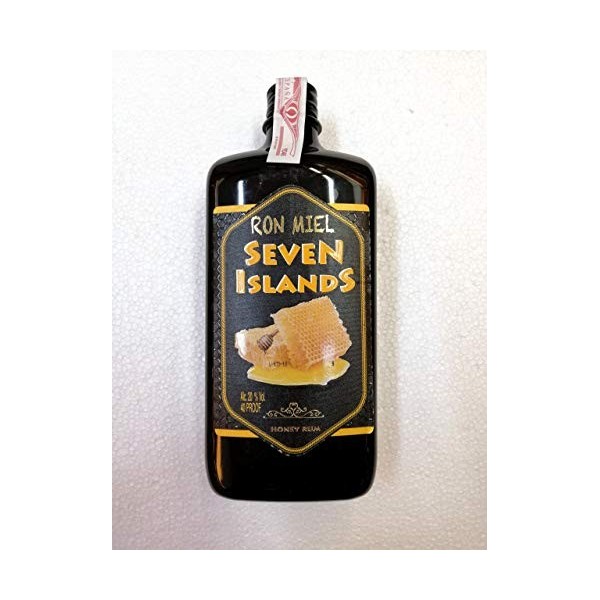 Rhum miel Seven Islands 1 litre 20% dalcool de Don Canarias Bouteille en plastique
