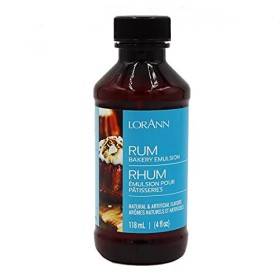 Lorann Huiles Boulangerie émulsions saveur Naturelle et Artificielle 4oz-Rum, dautres, Multicolore