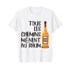 Rhum Alcool Cocktails et Mojito | Humour Beauf Apero T-Shirt