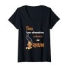 Femme Rhum Humour Apero Alcool Mojito Les Chemins Mènent Au Rhum T-Shirt avec Col en V