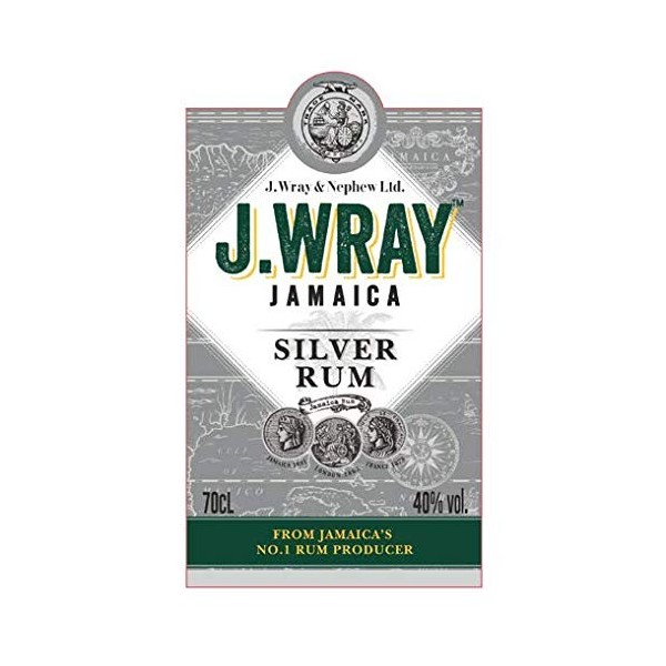 J.Wray Silver Jamaica Rum 40% Vol. 0,7l