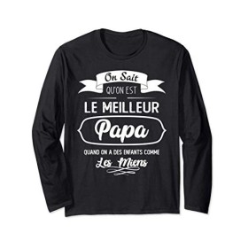 Le meilleur papa avec les meilleurs enfants, Papa fier Manche Longue