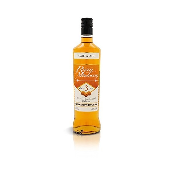 Rum Malecon Añejo 3 Años Carta Oro 40% Vol. 0,7l