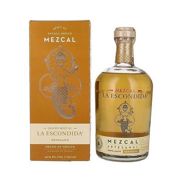 La Escondida Mezcal Artesanal Reposado 40% Vol. 0,7l in Giftbox