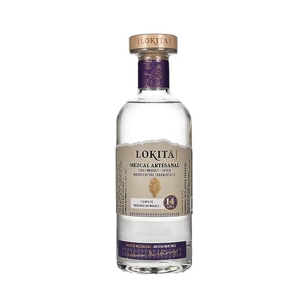 Lokita 14 Años 100% Maguey Mezcal Artesanal 47% Vol. 0,7l