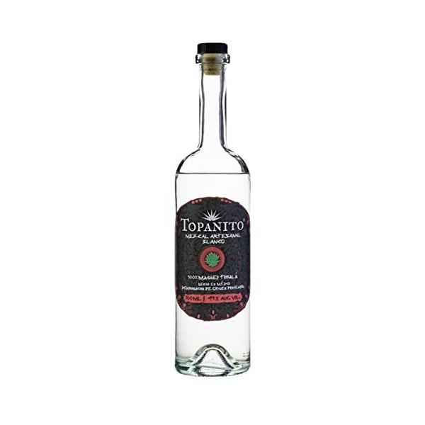 Topanito Mezcal Artesanal Blanco 100% Mague Tobalá 49% Vol. 0,7l