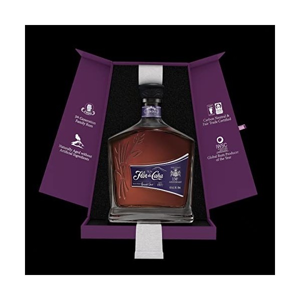 Flor de Caña 130e anniversaire - Rhum 45% Vol. 0,7l