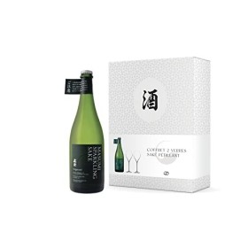 MASUMI Sparkling Sake Coffret 2 verres Antipodes - Saké - 11% Alcool - Origine : Japon - Bouteille 72 cl + 2 verres